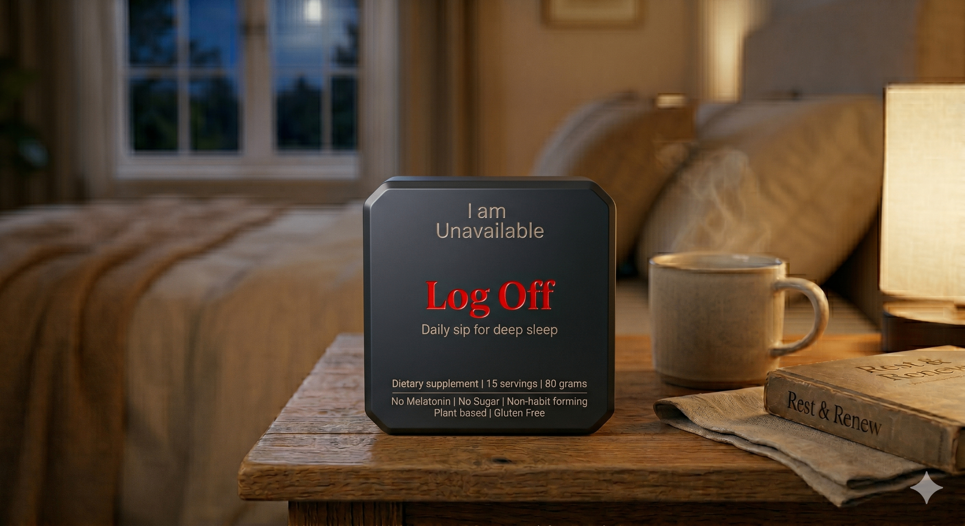Log Off tin product